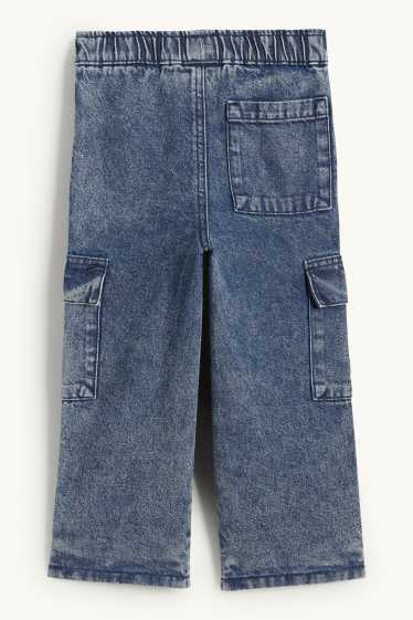 Niños - Jeans cargo - vaqueros térmicos - vaqueros - azul