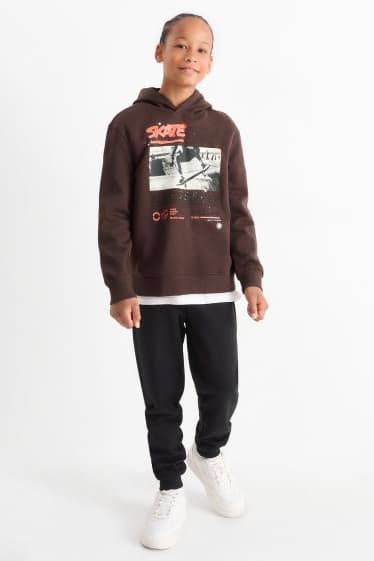 Nen - Skate - conjunt - dessuadora amb caputxa i pantalons de xandall - 2 peces - negre