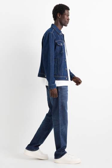 Herren - Regular Jeans mit Knopfleiste - Thermojeans - LYCRA® - jeansblau