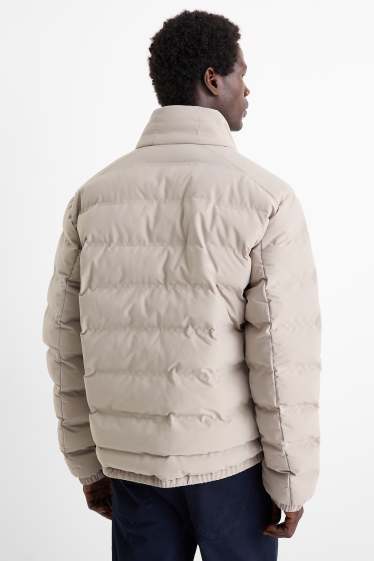 Home - Jaqueta embuatada - repel·lent a l'aigua - gris clar