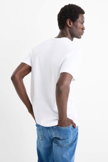 Men - Multipack of 2 - T-shirt - regular fit - white