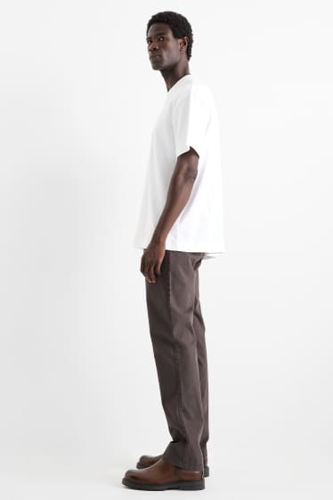 Heren - Chino - regular fit - donkergrijs
