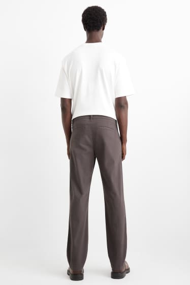 Heren - Chino - regular fit - donkergrijs