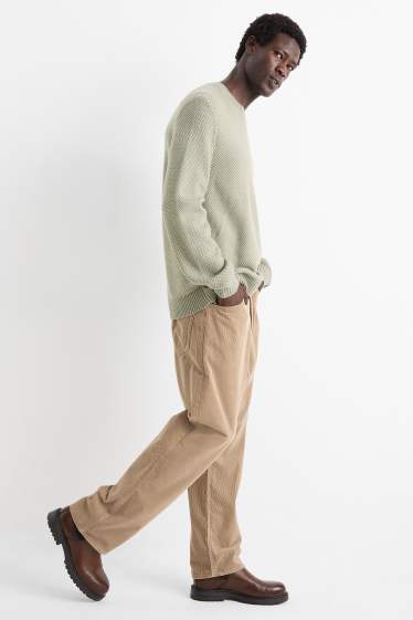 Herren - Cordhose - Relaxed Fit - taupe