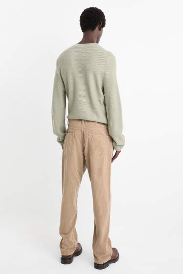 Herren - Cordhose - Relaxed Fit - taupe