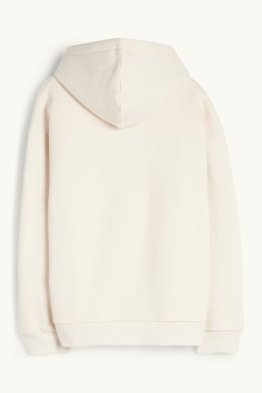 Kinder Mädchen - Teddybär - Hoodie - hellbeige