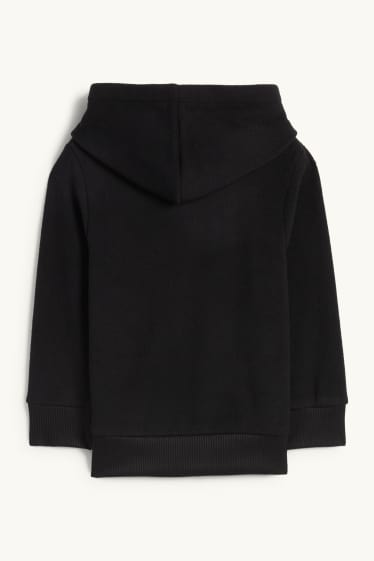 Copii - Băieți - Panteră - hanorac de fleece - negru