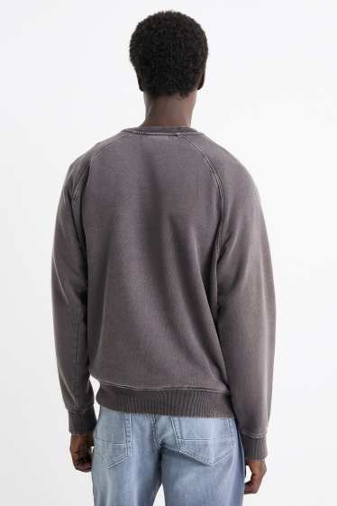Bărbați - Bluză de molton - gri închis