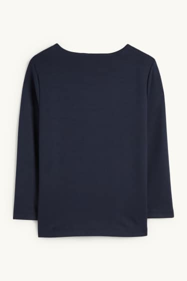 Women - Long sleeve top - dark blue
