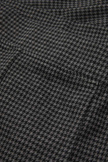 Dames - Legging - geruit - donkergrijs