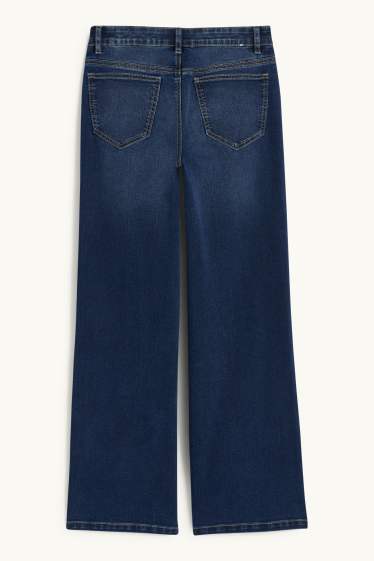 Copii - Fete - Wide leg jeans - denim-albastru închis