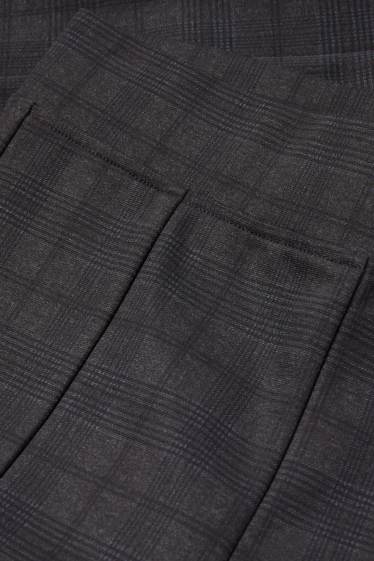 Dames - Legging - geruit - donkergrijs