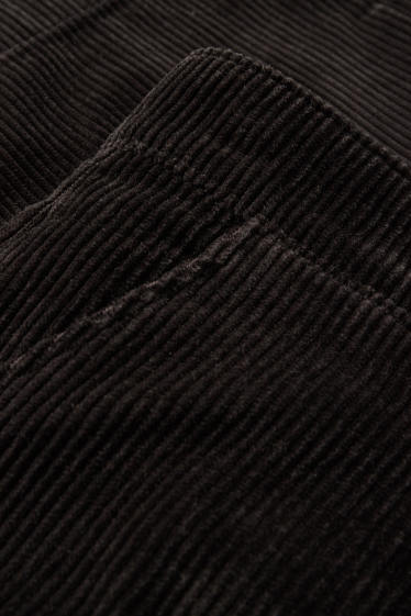 Men - Corduroy chinos - slim fit - black