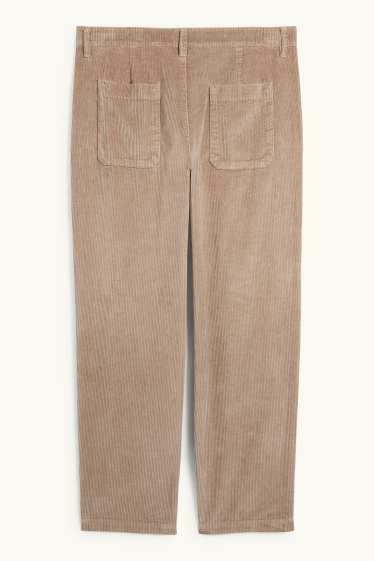 Men - Corduroy chinos - slim fit - taupe