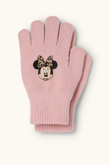 Enfants filles - Minnie Mouse - gants - rose