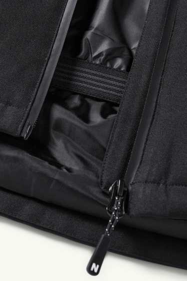 Dzieci chłopcy - Kurtka narciarska z kapturem - hydrofobowa - niebieski