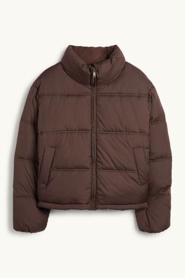 Mujer - Chaqueta acolchada - marrón oscuro