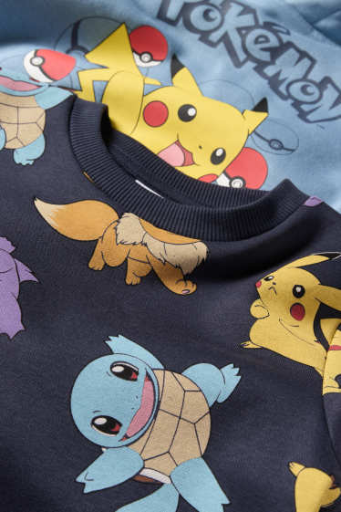 Kinder Buben - Multipack 2er - Pokémon - Hoodie und Sweatshirt - blau