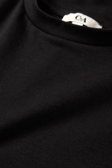 Dames - T-shirt - slim fit - zwart