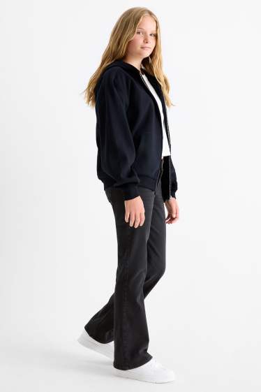 Kinder Mädchen - Bootcut Jeans - LYCRA® - dunkeljeansgrau