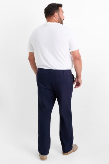 Pánské - Kalhoty chino - regular fit - tmavomodrá