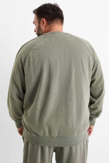 Bărbați - Bluză de molton - kaki