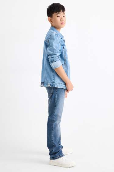 Kinderen: jongens - Straight jeans - jeansblauw