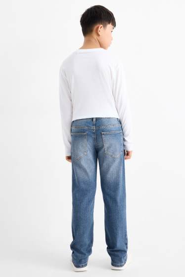 Kinderen: jongens - Straight jeans - jeansblauw
