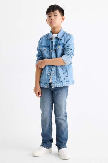 Kinderen: jongens - Straight jeans - jeansblauw