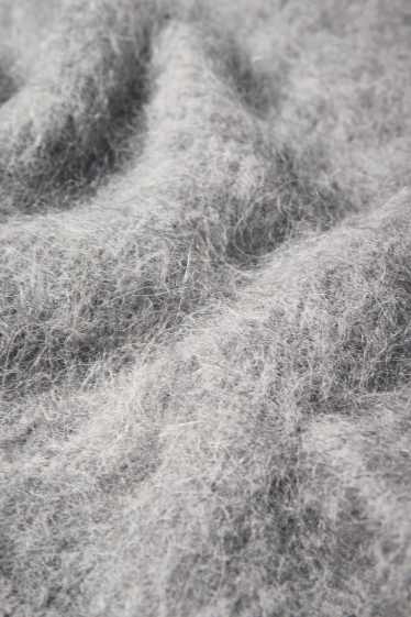 Femei - Pulover - amestec de lână alpaca - gri