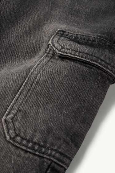 Enfants garçons - Cargo jean - jean chaud - jean gris