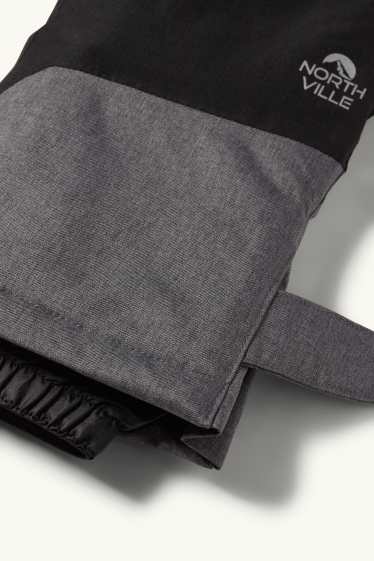 Kinder Jungen - Skihose - wasserdicht - dunkelgrau