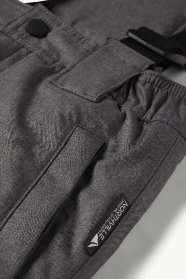 Kinder Jungen - Skihose - wasserdicht - dunkelgrau