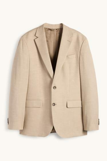 Herren - Baukasten-Sakko - Regular Fit - hellbeige