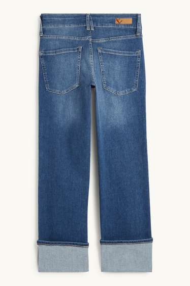 Dona - Straight Jeans - mid waist - LYCRA® - texà blau