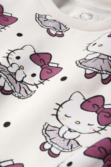 Enfants filles - Hello Kitty - sweat - blanc crème