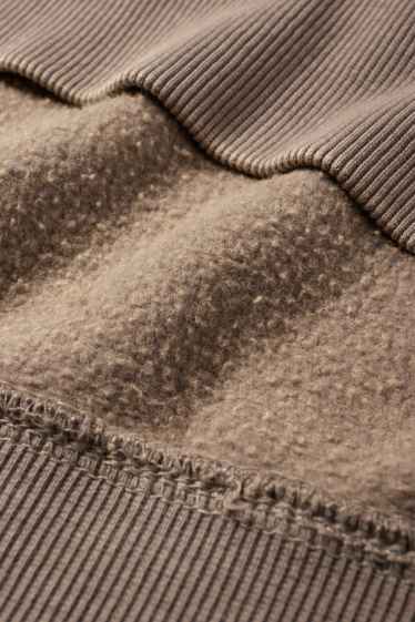 Bărbați - Bluză de molton - taupe