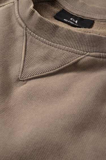 Bărbați - Bluză de molton - taupe