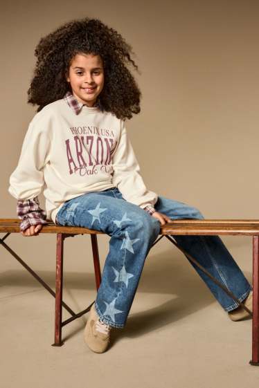 Bambine - Camicia - a quadretti - bordeaux