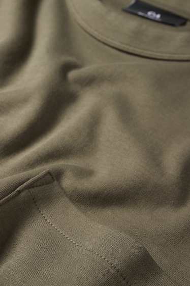 Heren - Longsleeve - kaki