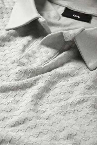 Herren - Poloshirt - Regular Fit - strukturiert - mintgrün