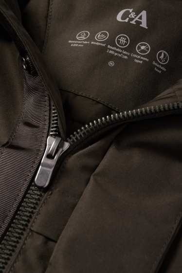 Home - Jaqueta amb caputxa - folrada - impermeable - negre