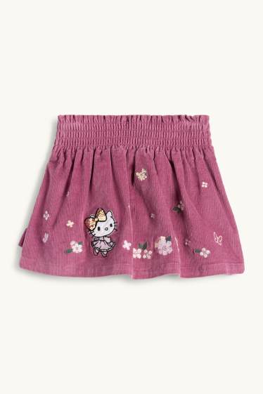 Kinder Mädchen - Hello Kitty - Cordrock - pink