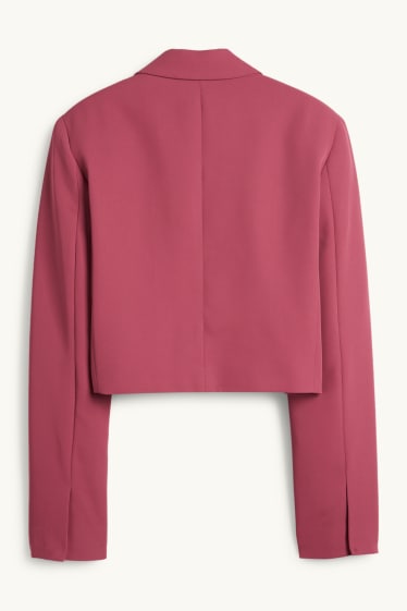 Dames - Korte blazer - regular fit - fuchsiarood