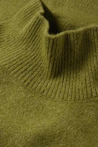 Women - Knitted dress - green