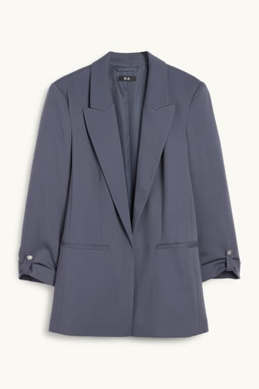 Femei - Blazer lung - regular fit - albastru închis