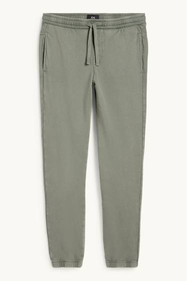 Men - Joggers - khaki
