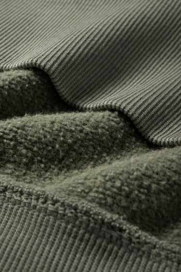 Bărbați - Bluză de molton - kaki