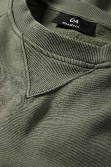 Bărbați - Bluză de molton - kaki
