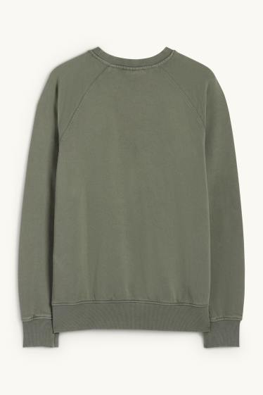 Bărbați - Bluză de molton - kaki